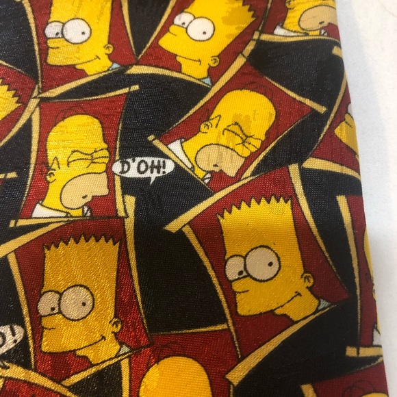 Bart & Homer SIMPSON the SIMPSONS D'oh & Yo Tie by Marks & Spencer Rare UK 1990 - Picture 8 of 8